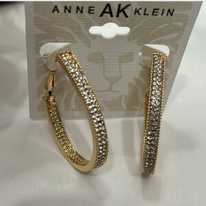 Anne AK Klein Hoop Earrings NWT